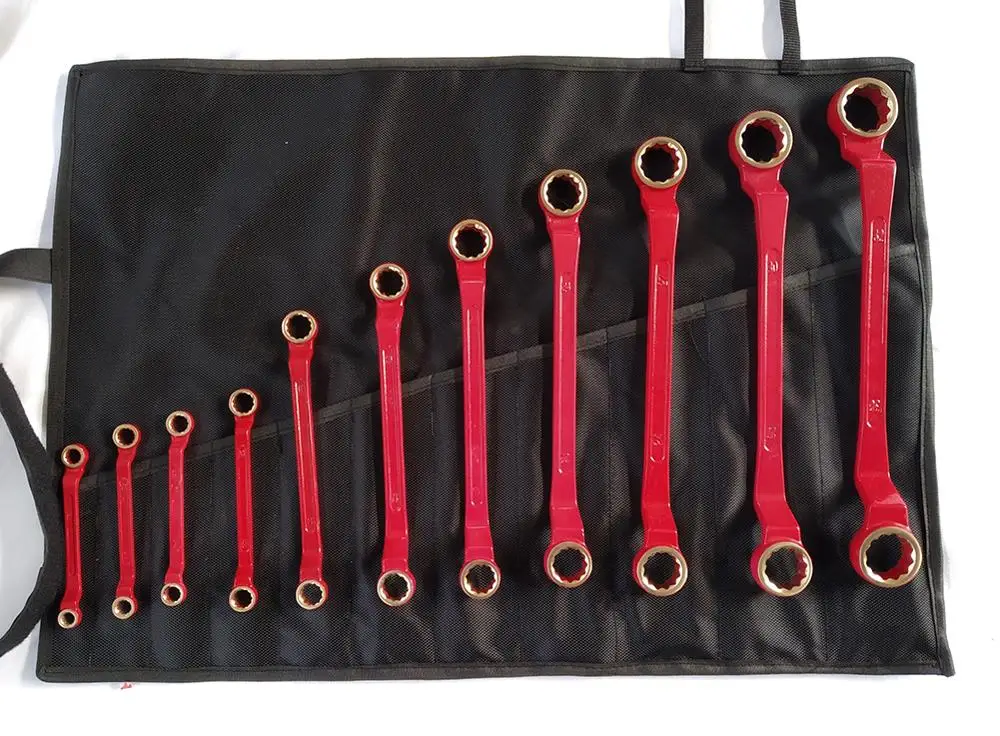 Non sparking 11pcs double box wrench set