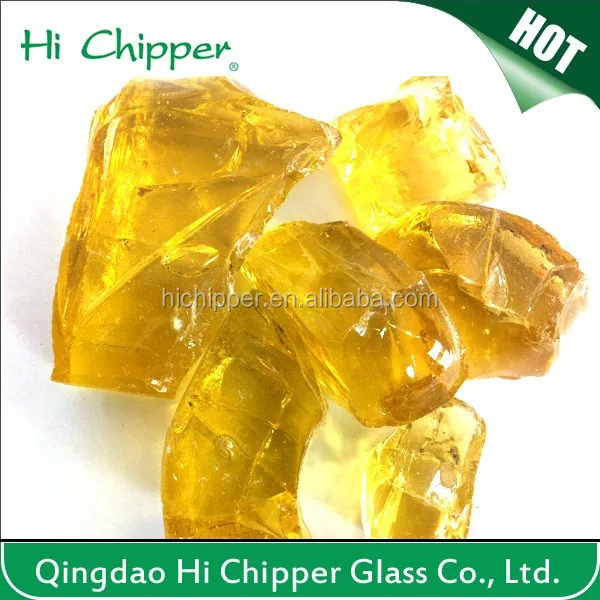 Natural Clear Garden Decorative colored glass rocks