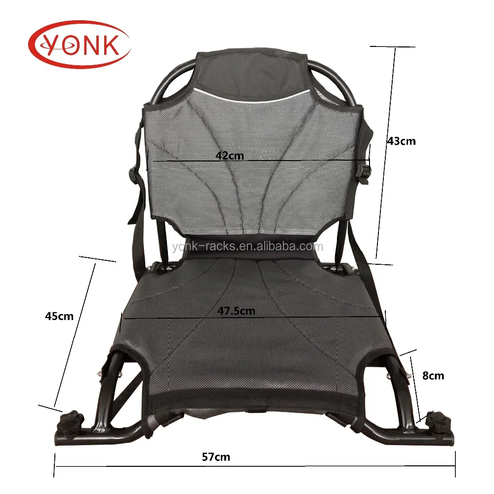 China Direct Factory Yonk Whole Sell Price Portable Folding Kayak Chair Kayak Seat with Aluminum Material Marine Grade Boat Chai