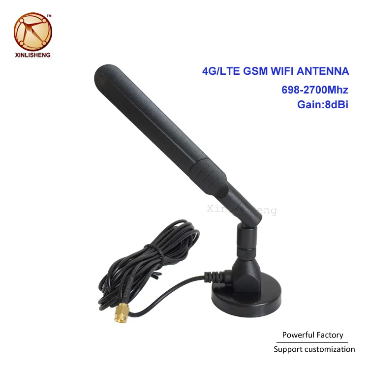 High gain 8dbi omni ts9 4g lte external antenna 2600 mhz for 4G Cell Phone Singal Booster