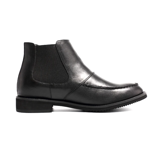 black height increasing shoes genuine leather chelsea height increasing shoes boots for men