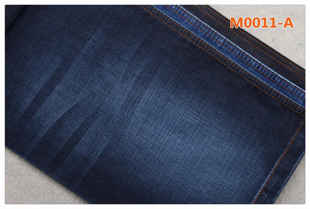 65% cotton 35% polyester 10.5 oz cotton slub denim fabric jeansmaterial