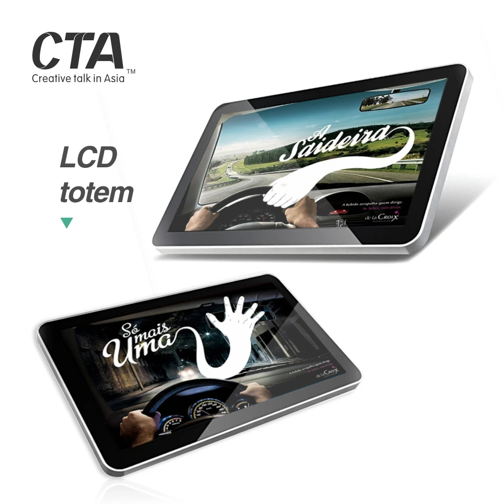 Factory price horizontal wall mounted LCD advertising player with touch screen android jukebox