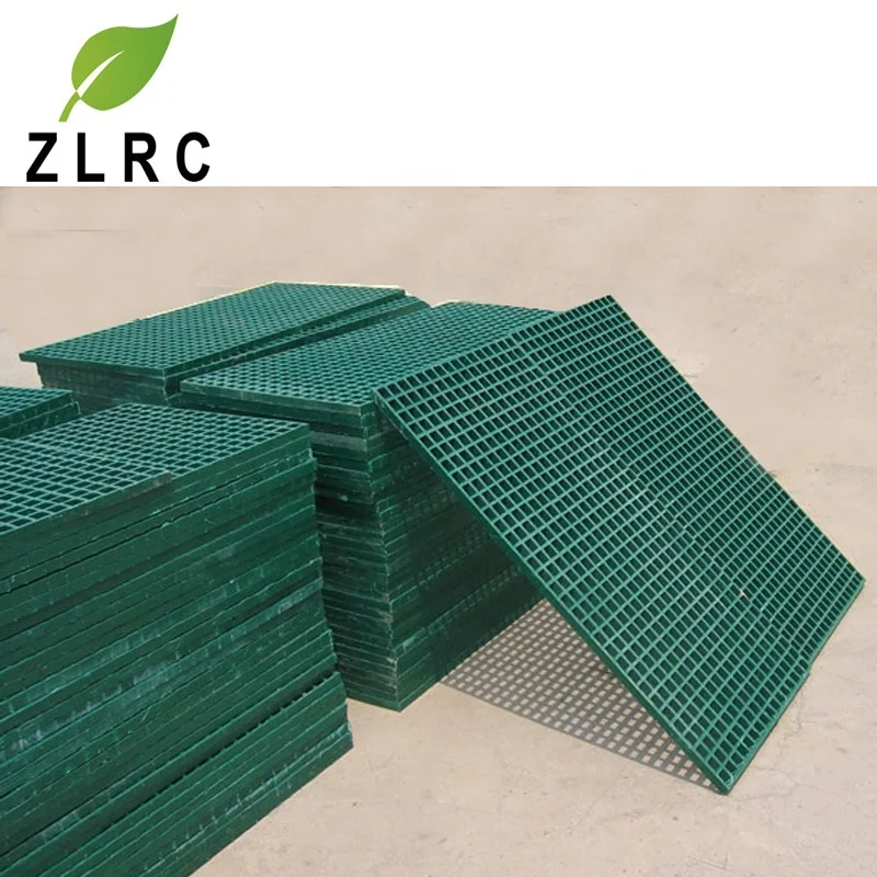 Chemical plant used plastic walkway grating 50x50 fiberglass floor grating composite frp panel molded plastic grating