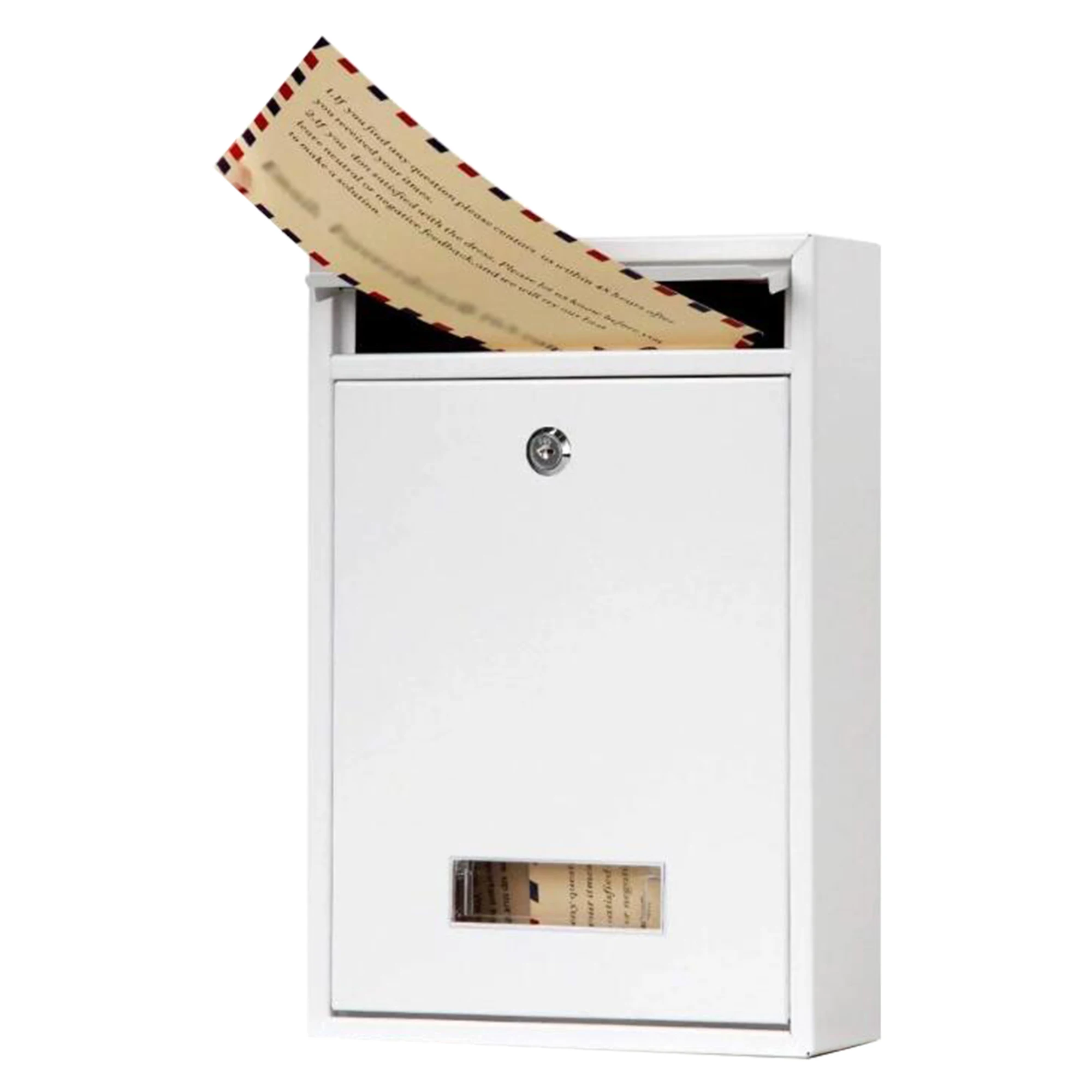 Современный открытый почтовый ящик для ворот, антиквариат, металлический водонепроницаемый Американский чугунный почтовый ящик