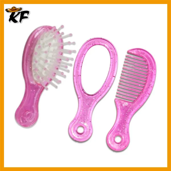 Дети карман складной зеркало и щетка для волос гребень комплект