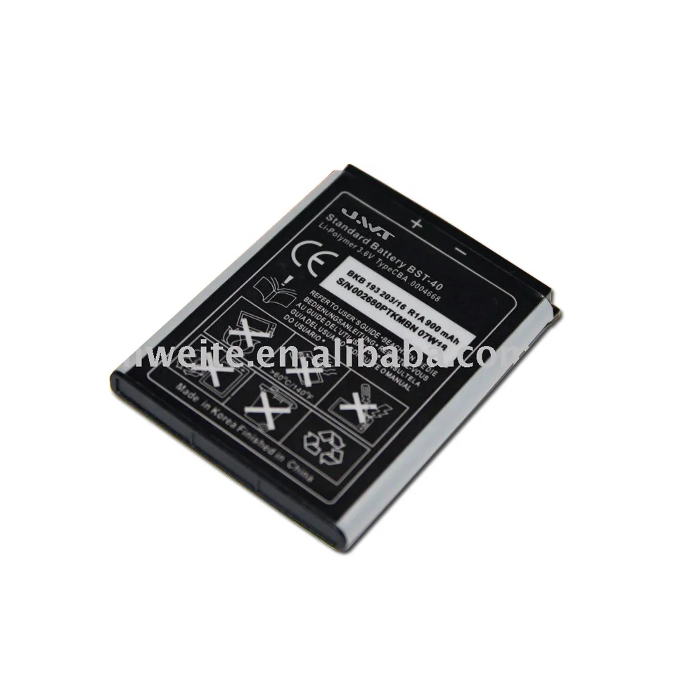 High Excellent Custom Rechargeable Original Low Price Li-Ion Mobile Phone Battery BST 40 For Sony Ericsson p1/p1c/p1i