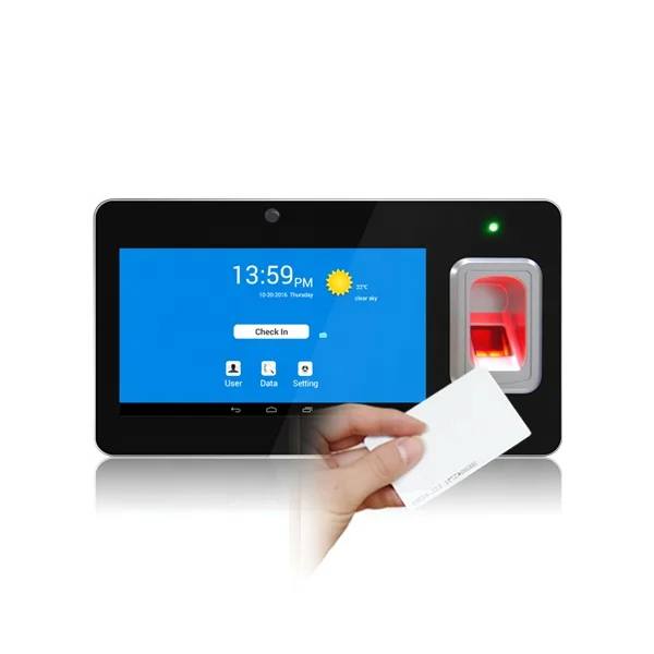 Биометрический отпечаток пальца, карта MF и IC с функцией GPS и SMS