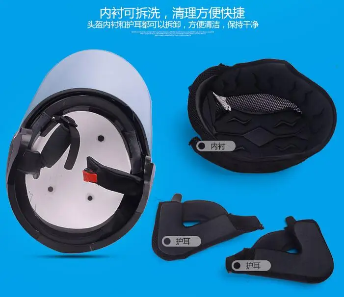 YM-623 vega scooter design open face helmets with dual visors