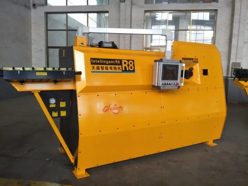 CNC program system continuous tmt bar bending machine. rebar bending hoop machine