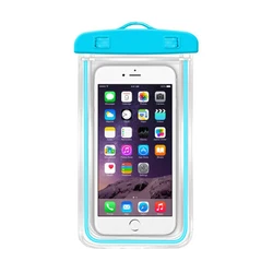 Заводская Полностью герметичная Водонепроницаемая светящаяся сухая сумка чехол Универсальная Прозрачная ПВХ сумка для мобильного телефона для плавания рекламный подарок