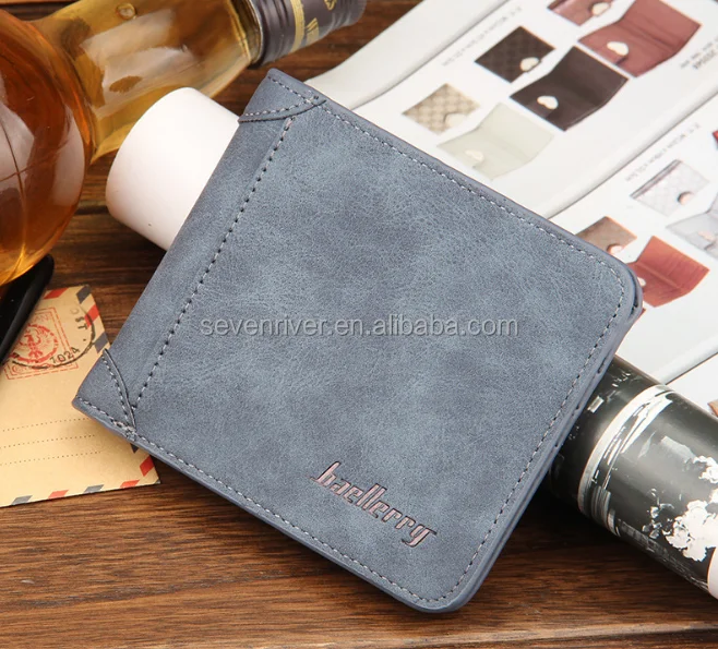Wholesale Cheap Multipurpose Vintage PU Leather Wallet Men