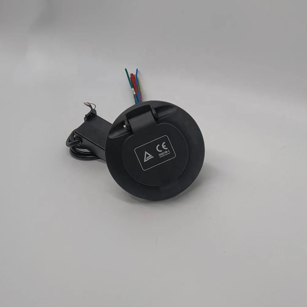 
7KW 32A AC type 2 inlet socket with electromagnic lock,ev charging socket,European standard 