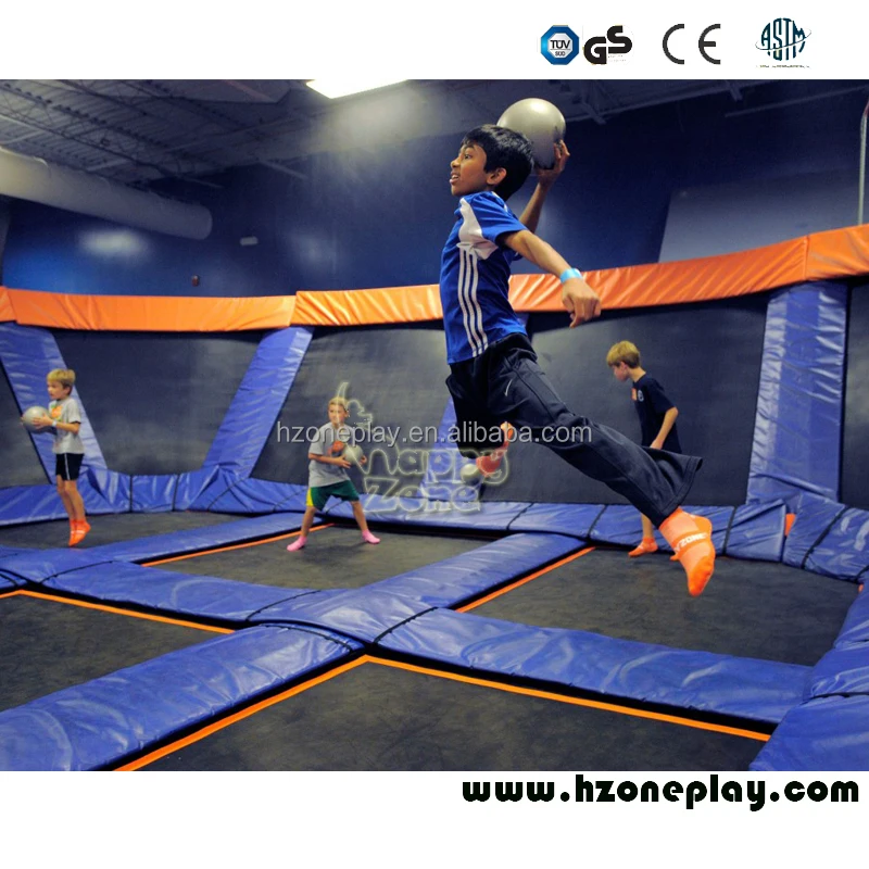 China Factory American standard indoor outdoor trampoline park indoor play park with basketball hoop
