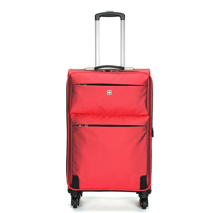 High quality luxury business pearl cloth waterproof case Polyester Nylon travel Expandable scratch-proof TSA lock cloth luggage