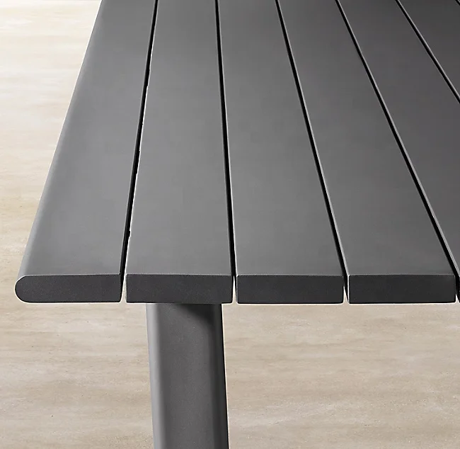 High end quality  outdoor garden white  aluminum  rattan dinning table chair set