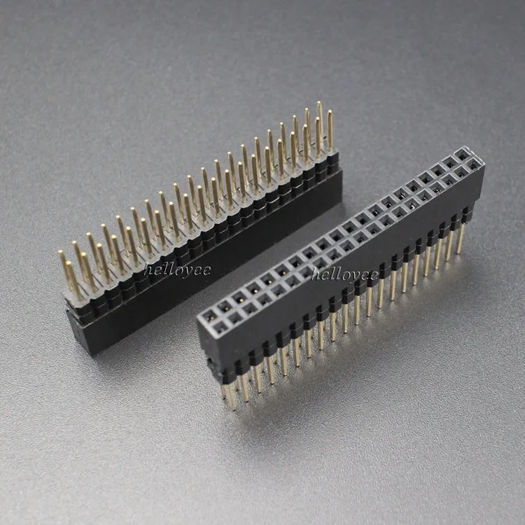Customize 2*20pin 8.5/5.0/10.5mm Stacking Male Female Pin Header for Raspberry Pi A+/B+/Pi 2/Pi 3 - 2x20 Extra Tall Connector