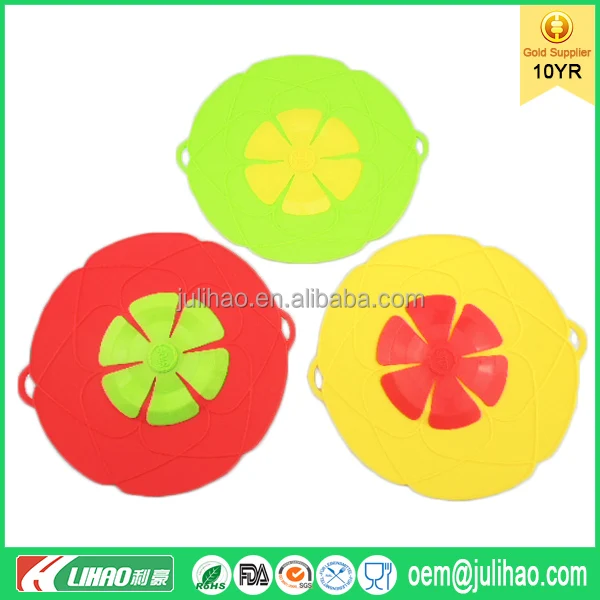 Boil Safeguard Silicone Lid Pots and Pans Non Spill Pot Lids