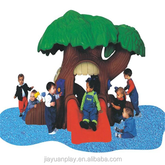 Plastic slide for children independent play indoor playground