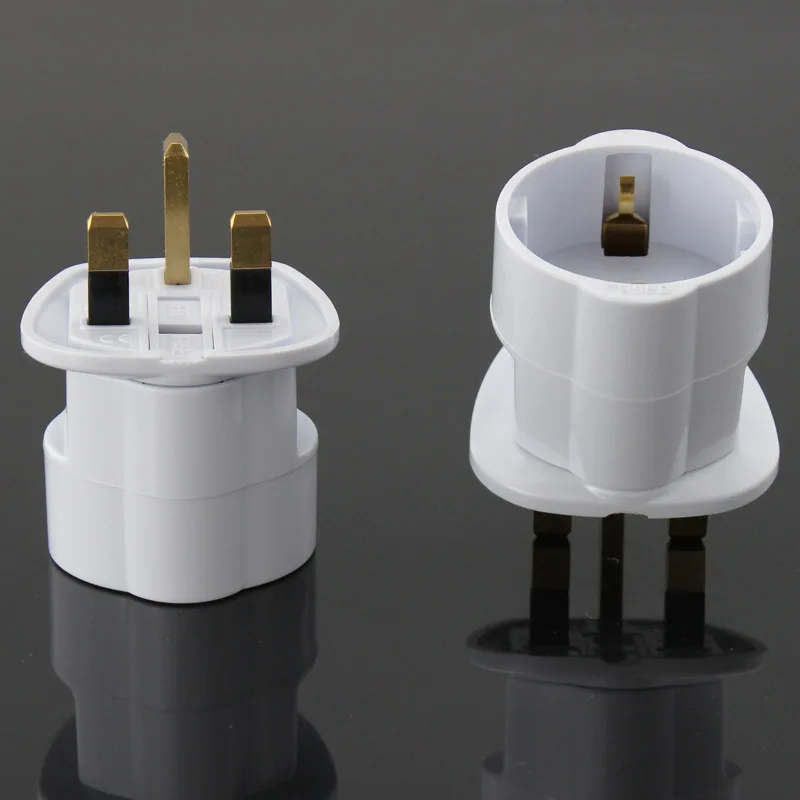 Wonplug hot sale  EU European Germany  to UK plug adapter with 13A fuse  CE   ROHS