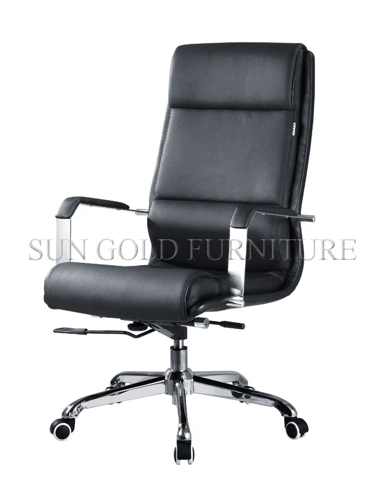Office furniture black leather executive chair height adjustable office chairs (SZ-OCE033)
