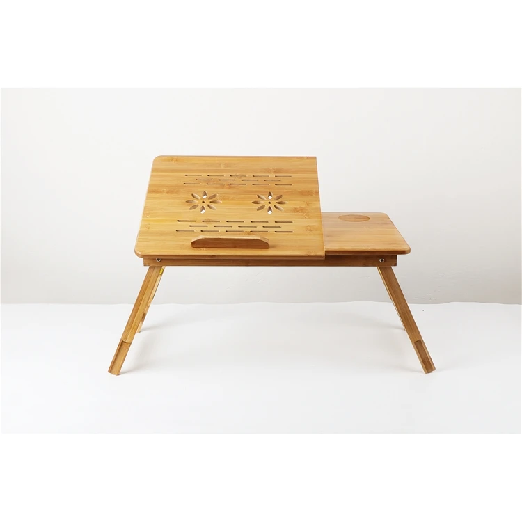 
Factory supplier laptop folding table hand make laptop bed table bamboo folding laptop desk 