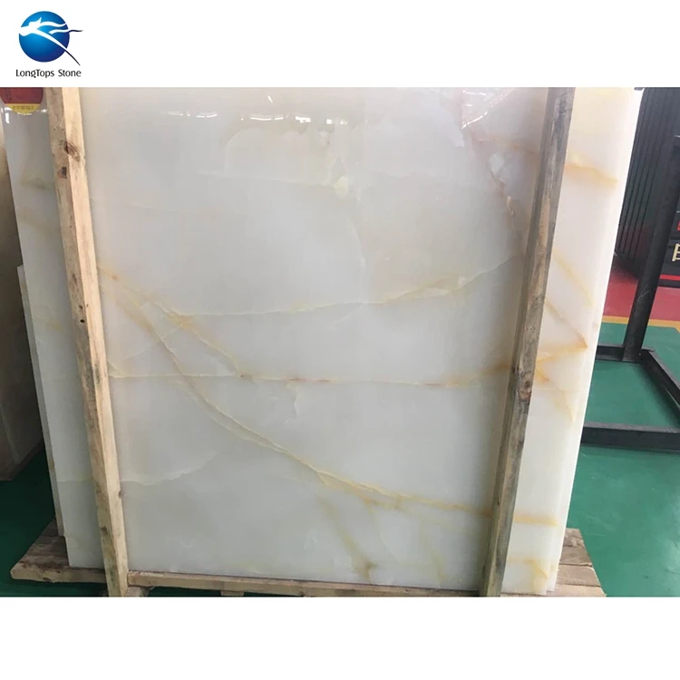 Pakistan white onyx marble price for club floor and wall design