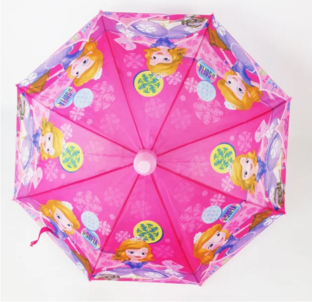 Sublimation printing lovely carton  anti drip kids umbrella