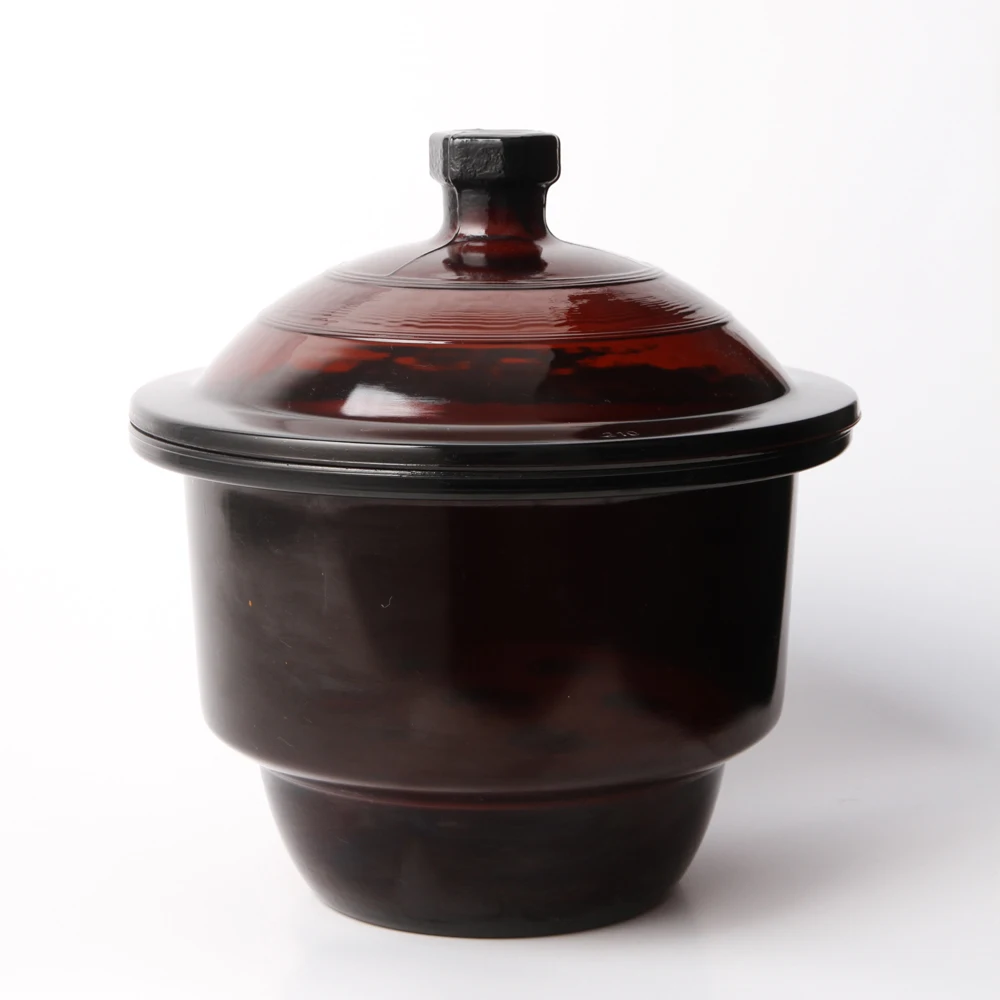 
HUAOU LAB Amber glass Desiccator with porcelain plate 