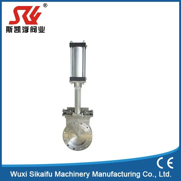 Elaborate High Temperature Pneumatic Operated Slide Knife Gate Valve