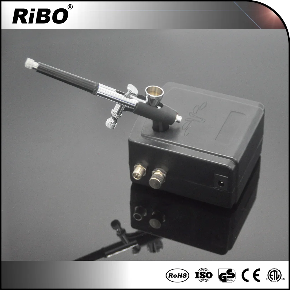 HT-22 RIBO Professional Airbrush and Airbrush Compressor With Auto Start and Auto Stop Function airbrush kit
