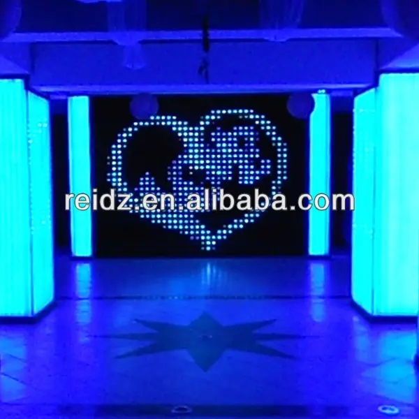 new 2024 Cloth Display Uses LEDs DMX512  RGB LED Vision Curtains For Club KTV Hot indoor concert stage fabric led curtain RGB