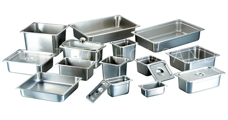 TT-811-2 8.5L 1/1X2.5' Size Stainless Buffer Server GN Pan Food Tray