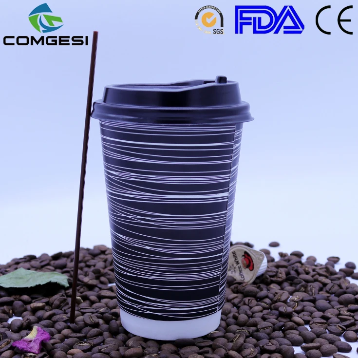 Heat insulated Hollow paper cup_Corrugated double wall heat insulated foam paper cup_Paper cup china manufacturer