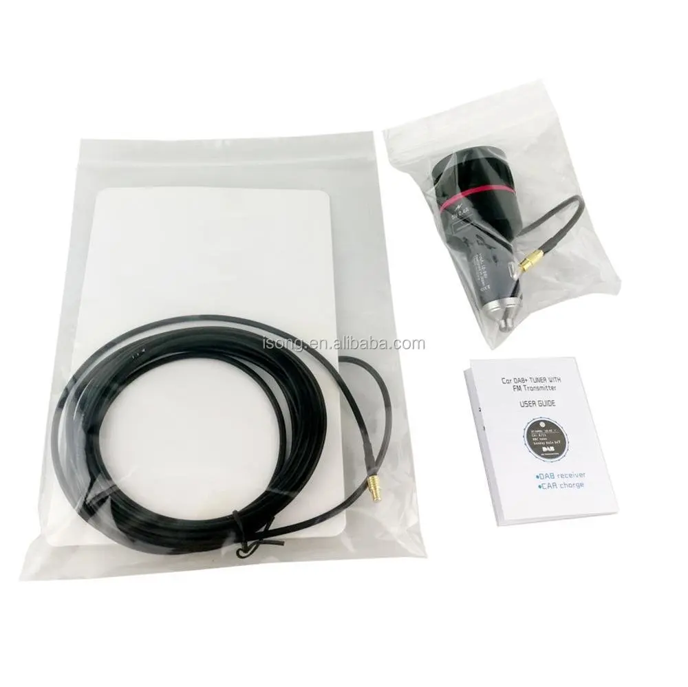 0.96 OLED Plug-and-Play In-Car DAB Radio Adapter FM Transmitter With USB Charge