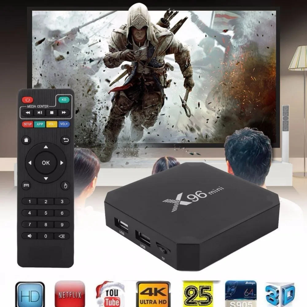  X96 mini 2g16g Amlogic S905W Android TV Box 4k Quad core android smart tv