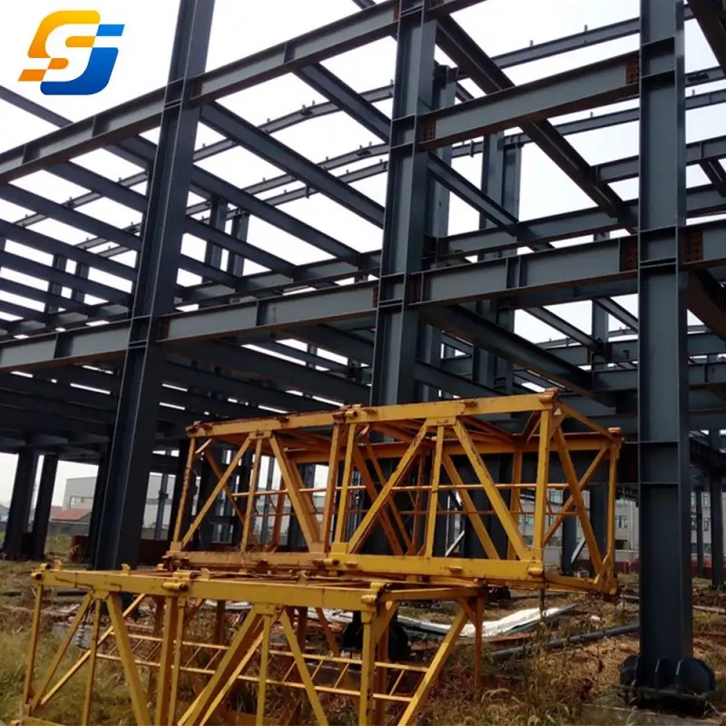 Steel Frame Multi-Storey Building Glass Curtain Wall Construction Long-Span Steel Structural Buildings