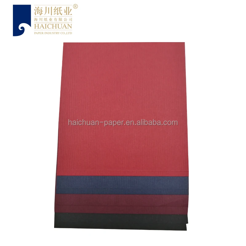 Hot Sale Bristol Color Paper Linen Textured Paper Board For Book Binding Cover
