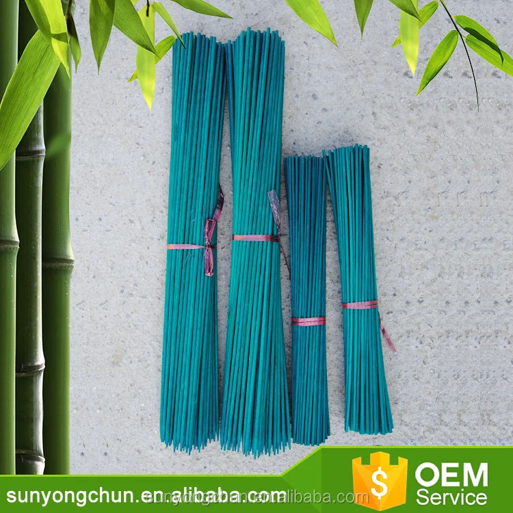 PVC Coated Color Bamboo Cane Flower Stick