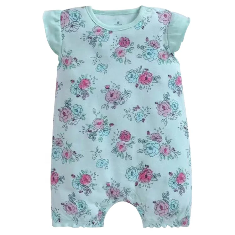 Redkite New Design Short Sleeve Infant Romper Unisex 100% Cotton Baby Jumpsuit Clothes