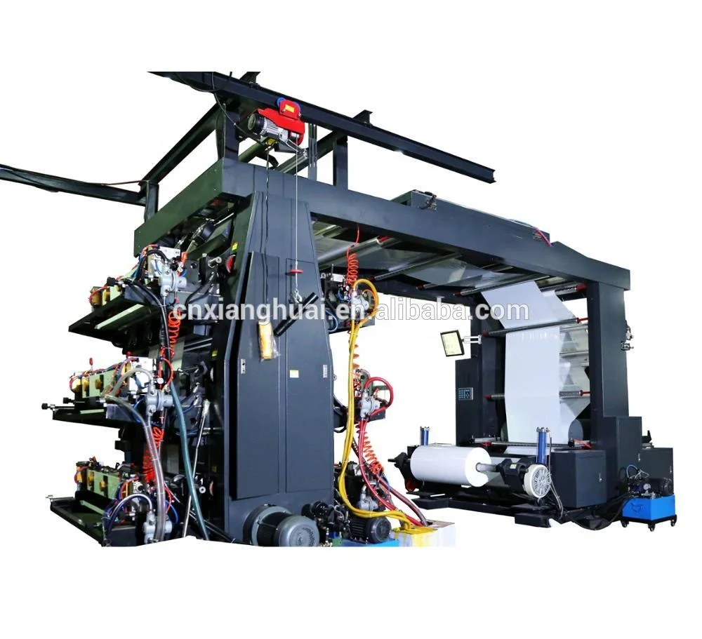Hangzhou Xinghuai Flexo Printing Machine Manufacturer 4 Colors Roll Paper Flexographic Printer