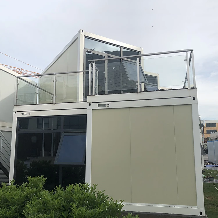 China Manufacturer Prefabricated Steel Structure Building Flat Pack Container House Luxury