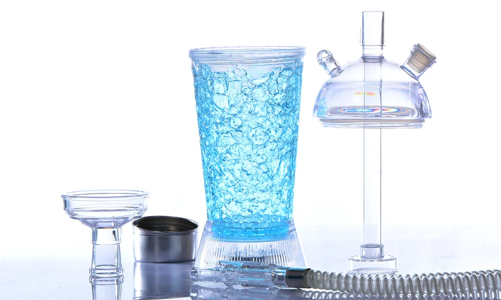 T001 Wholesale Mix Colors Small Size Plastic LED Hookah Shisha