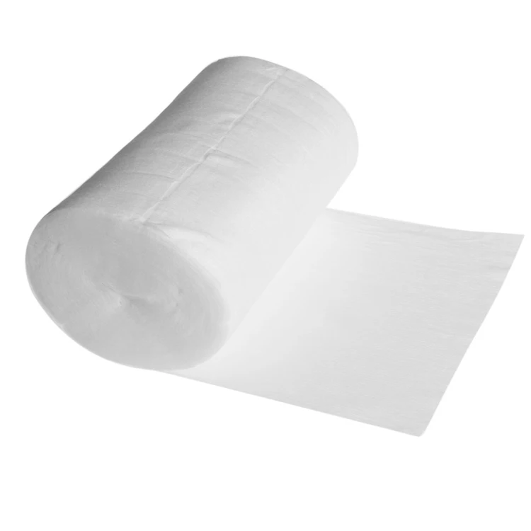 70% white spunalce fabric dot non woven fabric embossed