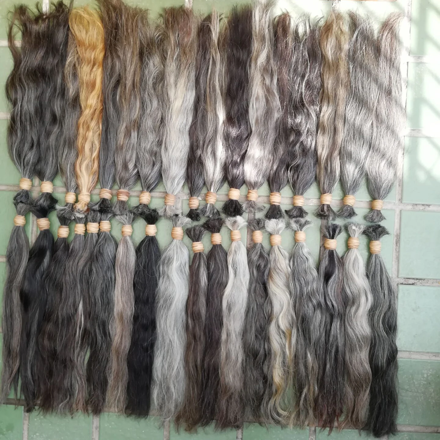 large stock natural hair virgin slavic hair bulk