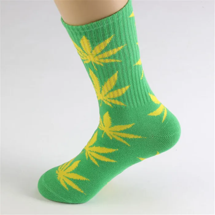 ThatsMINORI Wholesale Maple Leaf Socks Unisex Pirate Cheech&chong Portrait Sock Marijuana Weed Skateboard Hip Hop Weed Socks
