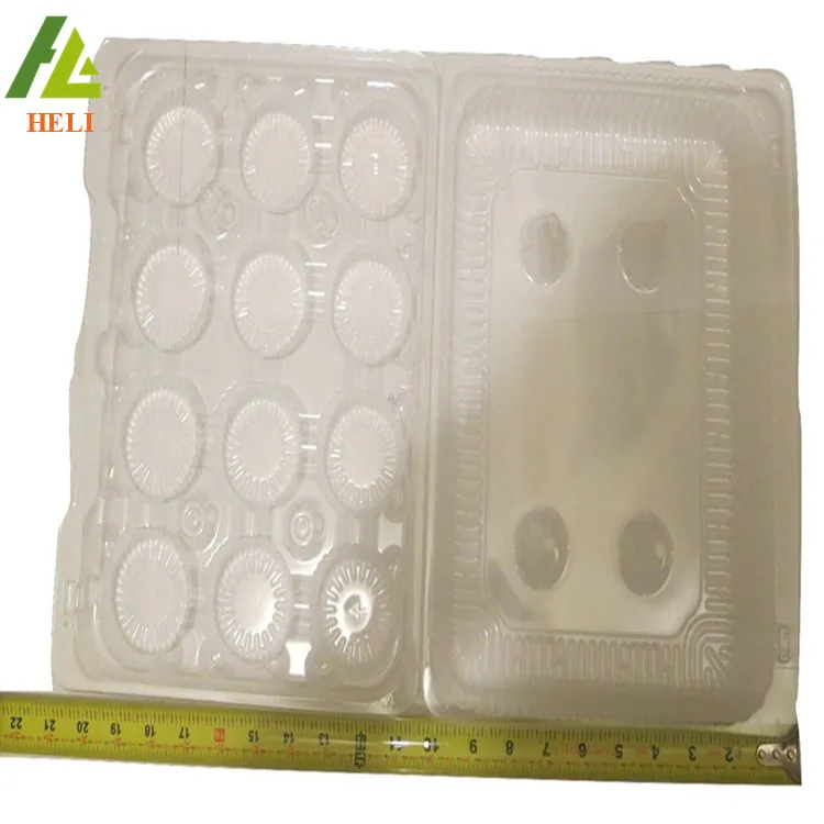 Factory Supply Clear Clamshell Plastic 12 Pack Cupcake Containers