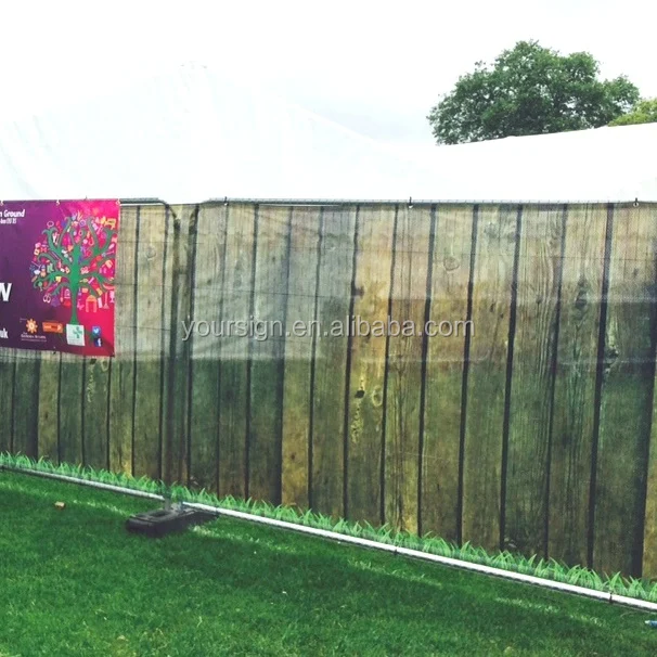 windscreen mesh fence banners custom printed fence wrap outdoor vinyl mesh sign banners custom fence barrier sign covers