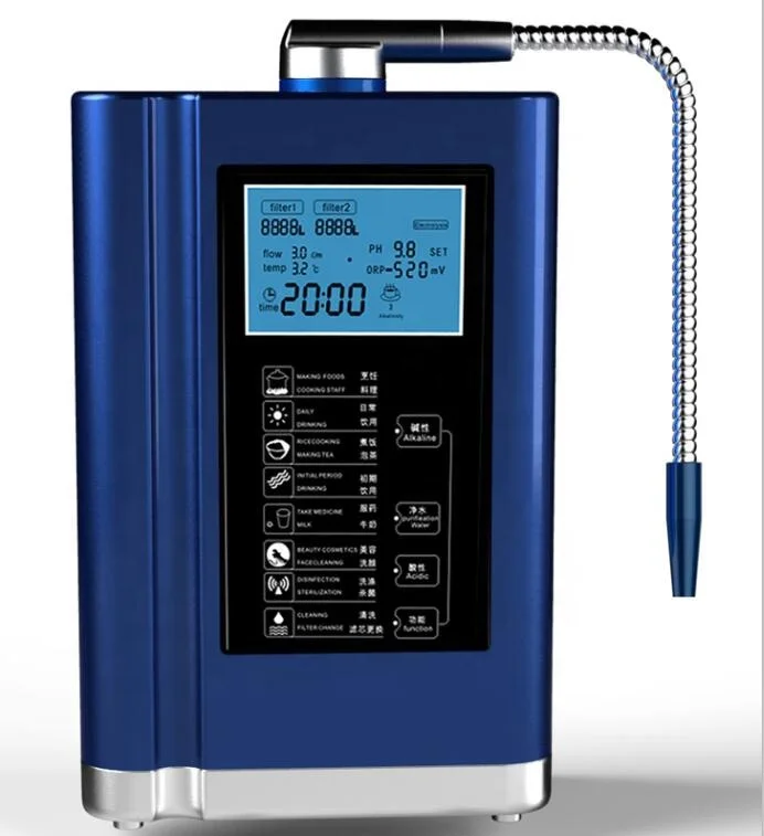
OEM Alkaline Home Drinking Water Ionizer Filtration Hot Sale Alkaline Water Dispenser Alkaline Water Ionizer Purifier Machine 