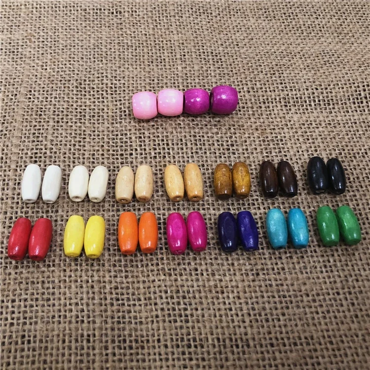 China factory direct product cheap long tube wooden beads wooden tube spacer beads for jewelry